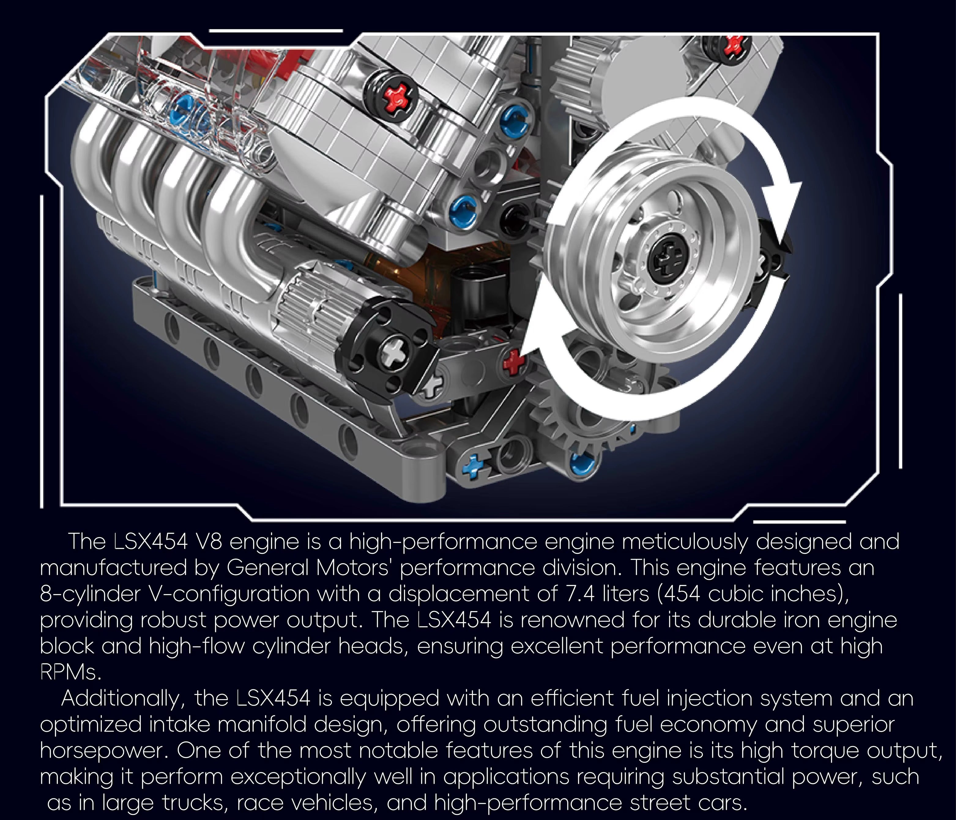 Carbrick Engine Lego Set