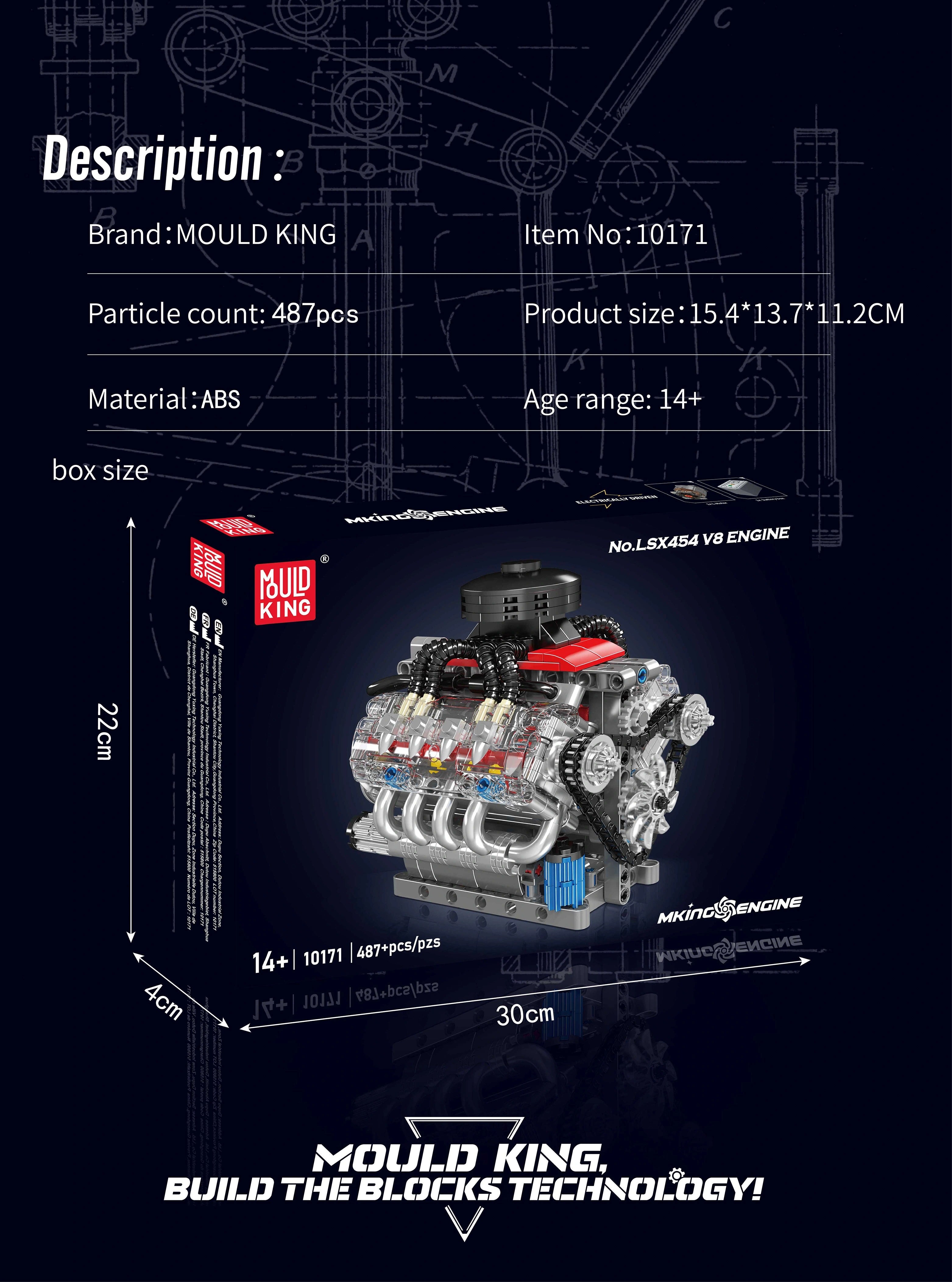 Carbrick Engine Lego Set